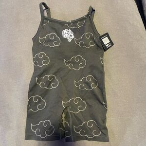 NWOT Darc Sport Gray Cloud Pattern Jumpsuit